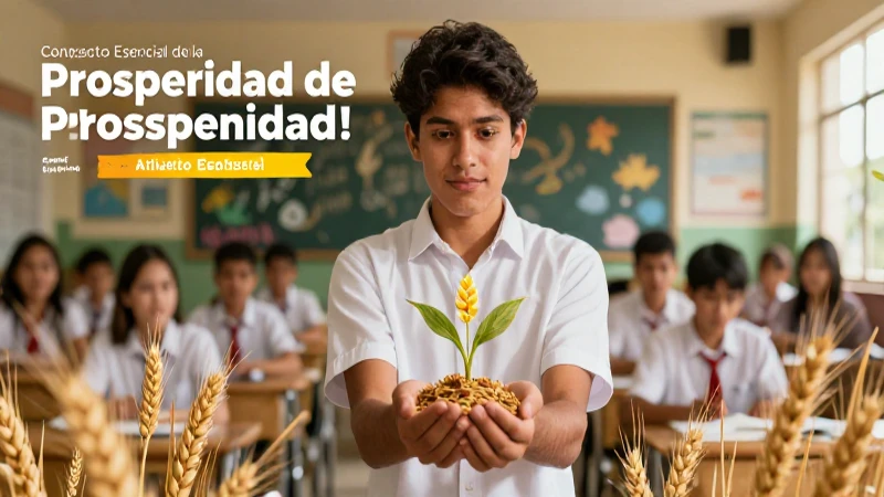 Prosperidad: Definición, Importancia y Concepto Esencial 4 Estudiante mexicano cultivando la prosperidad educativa