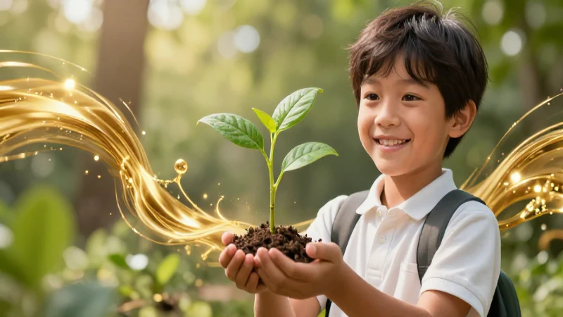 Prosperidad: Definición, Importancia y Concepto Esencial 5 Estudiante brillante, diseño vibrante y optimista