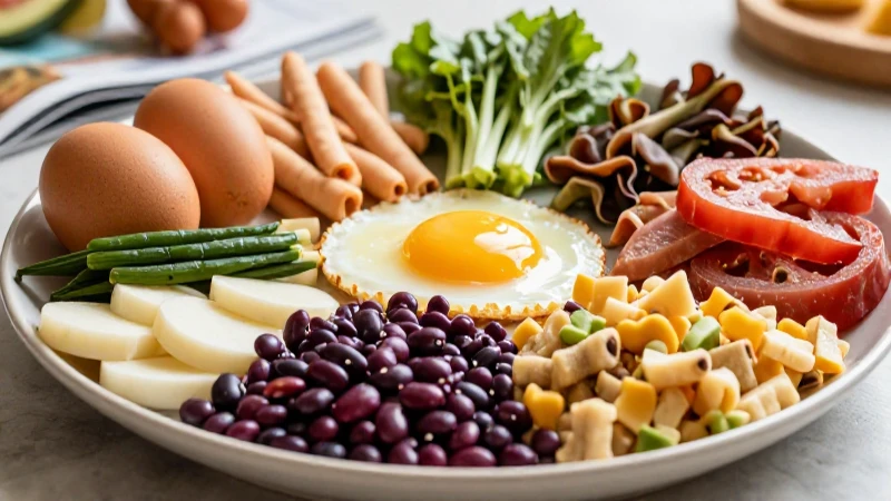 Proteínas Ejemplos: 20 Fuentes Para Una Alimentación Sana 11 Plato vibrante de alimentos saludables y proteínas