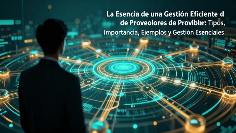 Gestión eficiente de proveedores: su esencia