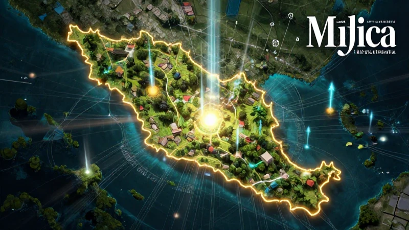 Mapa futurista de provincia mexicana con potencial global