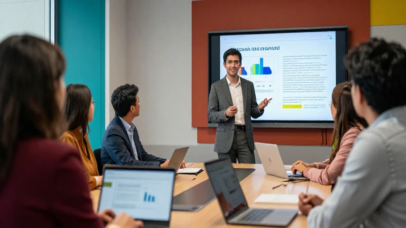 Profesional presenta proyecto educativo a panel de expertos