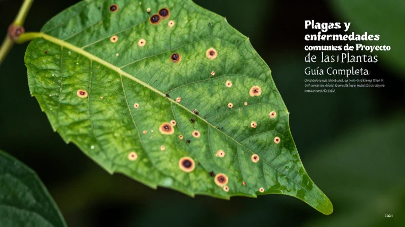 Detalle de plagas y enfermedades vegetales