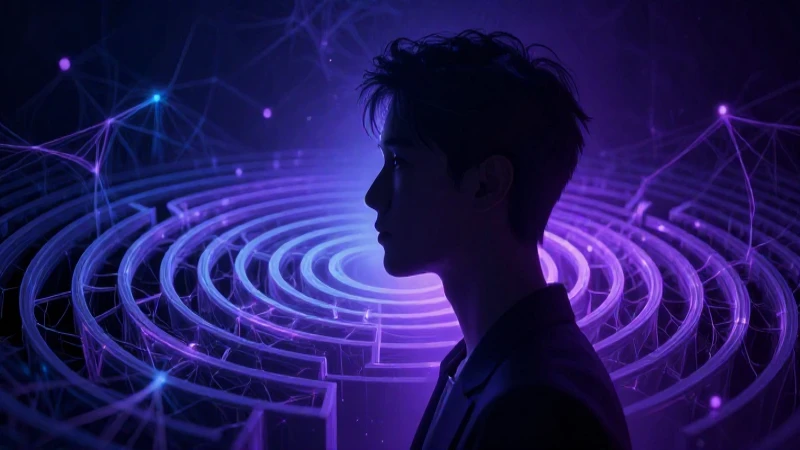 Psicoanálisis: definición, concepto y su importancia actual 6 Ilustración cerebral dramática, violeta y detallada