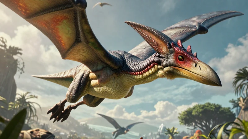 Pterodáctilos: Definición, características y concepto clave 5 Ilustración realista y dramática de pterodáctilo
