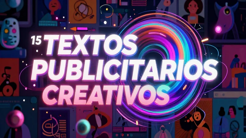 Fusión creativa de texto e imagen publicitaria