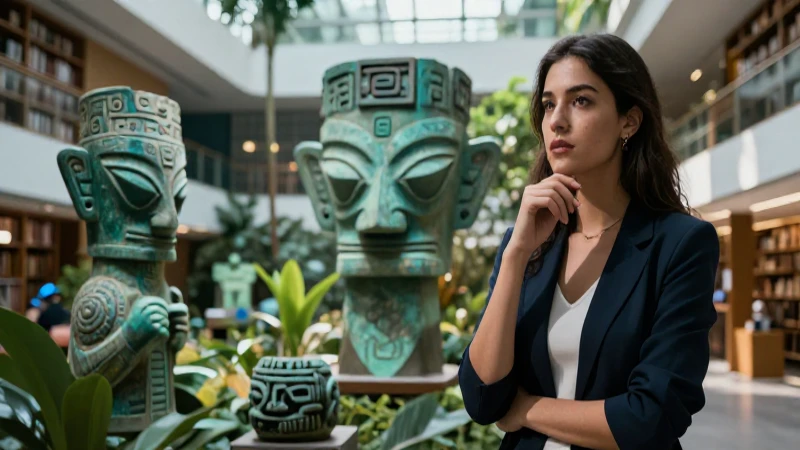 Mujer, cultura antigua y diseño moderno