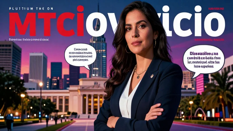Erudita mexicana sofisticada en estética urbana