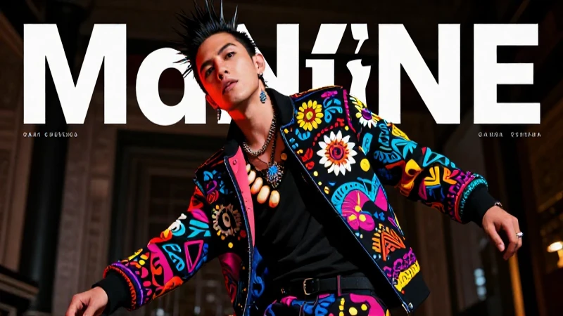 Figura punk con estilo mexicano artístico y vibrante