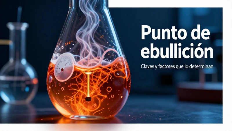 Referencia visual sobre el punto de ebullición