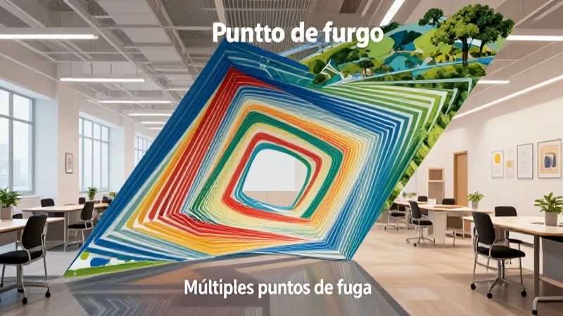 Perspectiva geométrica moderna en estructuras arquitectónicas