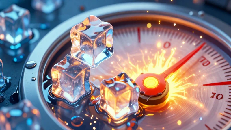 Hielo derretido se transforma en líquido vibrante