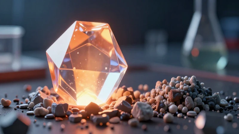 Cristal puro disolviéndose ante impureza
