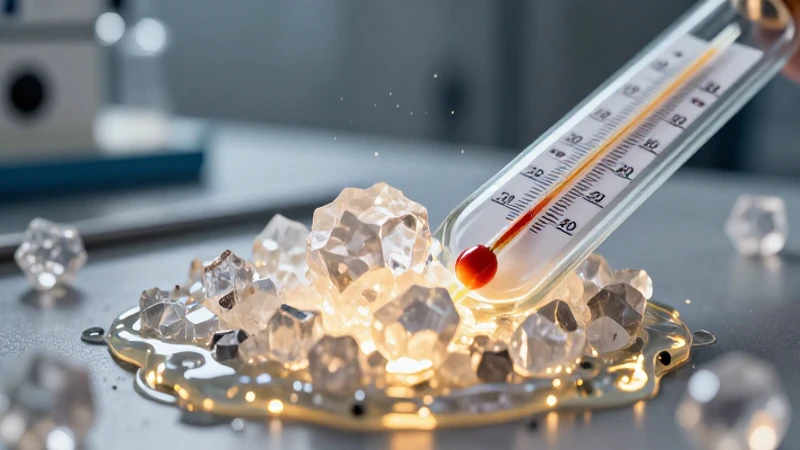 Crystals brillantes fundiéndose en un río luminoso