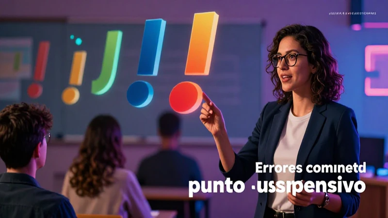 Guía visual de errores y puntos suspensivos