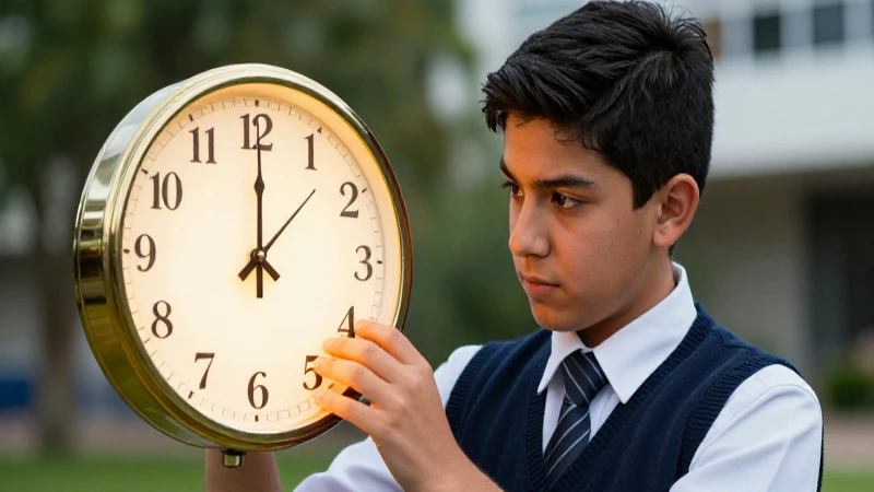 Puntualidad: Concepto, Valor y Teoría de las Colas 7 Estudiante mexicano enfocado en la puntualidad