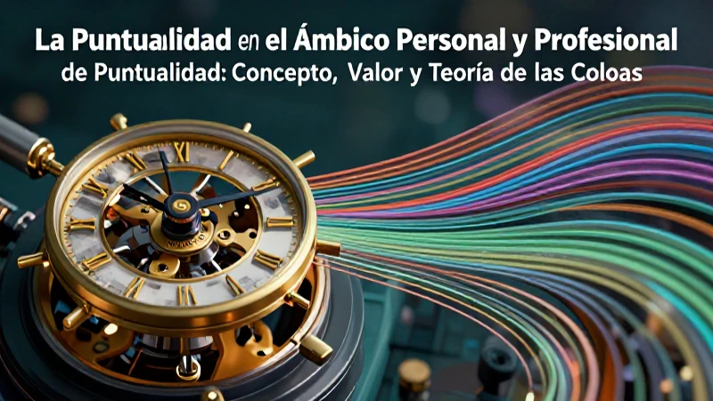 Puntualidad: Concepto, Valor y Teoría de las Colas 4 Puntualidad: concepto, valor y teoría