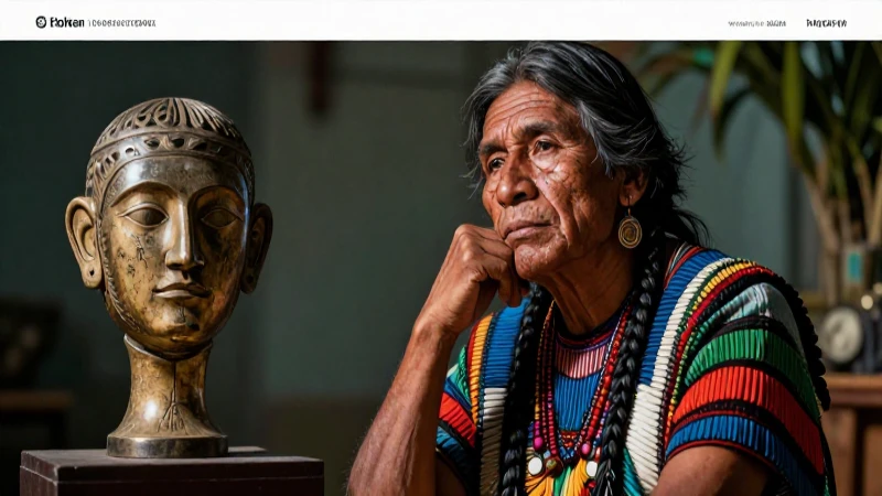 Figuras indígenas contemplativas con estética académica moderna