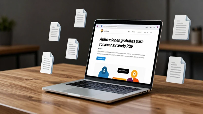 Ilustración de eficiencia para comprimir PDFs