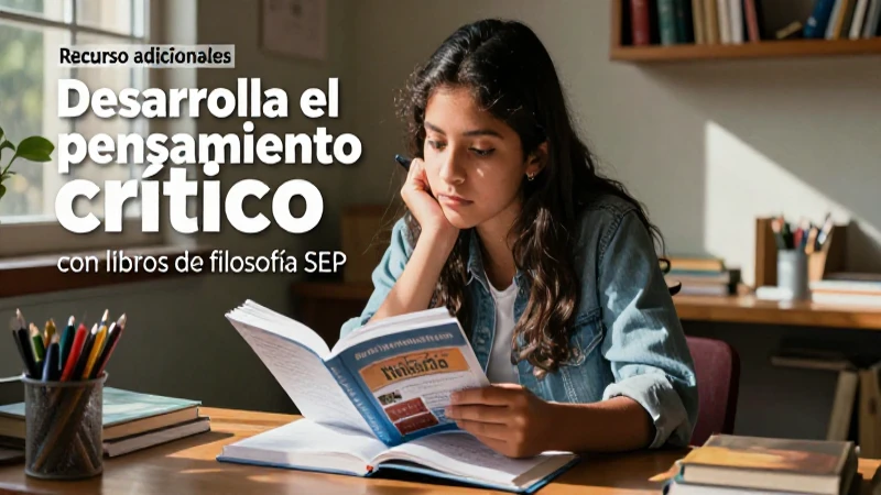 Desarrolla el pensamiento crítico con libros de filosofía SEP: ¡Conoce cómo! 4 Desarrolla pensamiento crítico con libros SEP