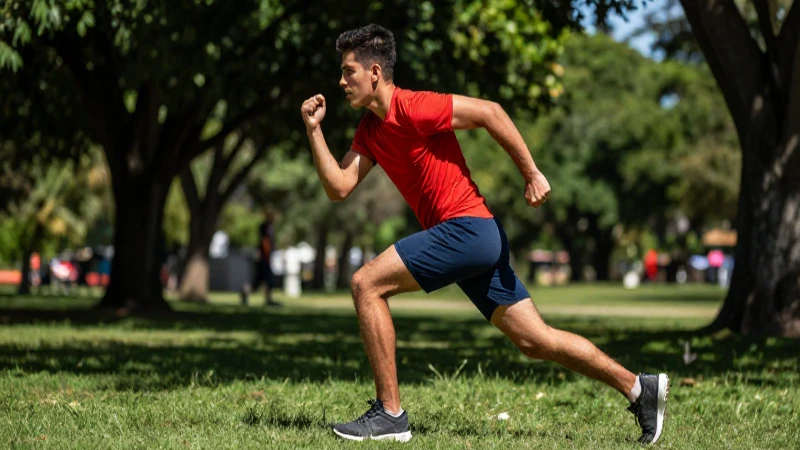 Qué es la aptitud física: definición, importancia y concepto 5 Atleta mexicana dinámica corriendo en parque soleado