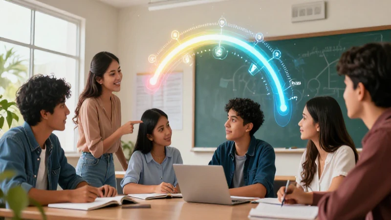Claves de la evaluación del aprendizaje en la Nueva Escuela Mexicana 3 Estudiantes mexicanos colaboran aprendiendo en aula
