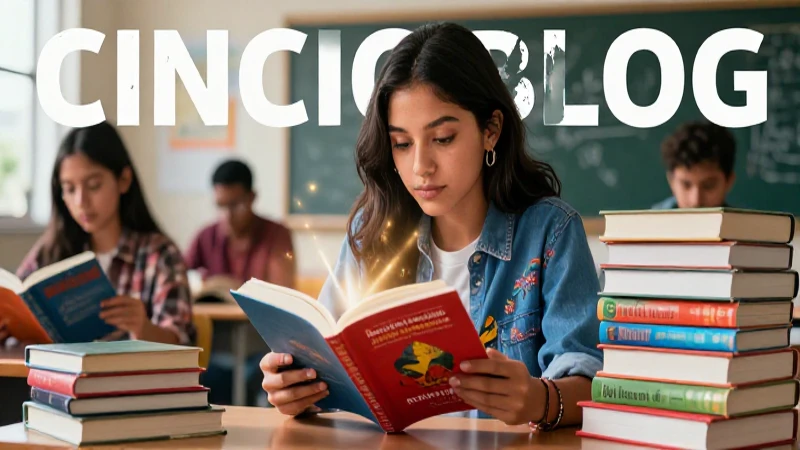 Literatura juvenil recomendada por la SEP: obras y autores destacados 3 Estudiante mexicano diverso lee en entorno moderno y vibrante
