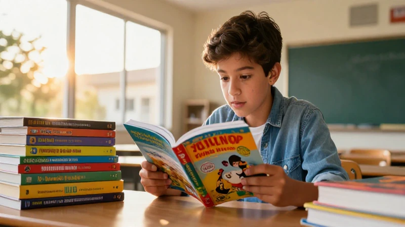 Acelera el aprendizaje adolescente con literatura juvenil SEP 5 Adolescente mexicano lee libro en aula iluminado