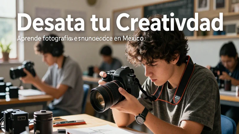 Desata tu creatividad: Aprende fotografía en nuestra escuela en México 4 Curso de fotografía en México y costos