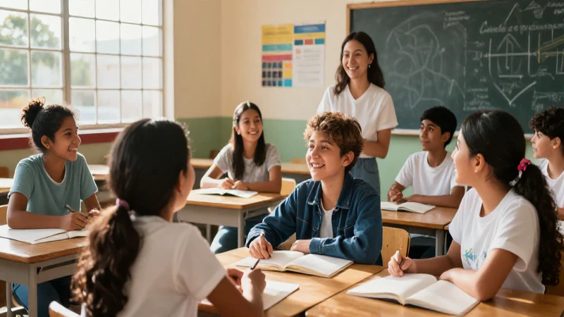 Los Beneficios de la Educación Inclusiva en la Nueva Escuela Mexicana 3 Aula mexicana moderna, vibrante y luminosa