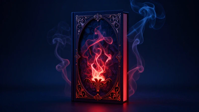 Novela misteriosa antigua, diseño épico y dramático