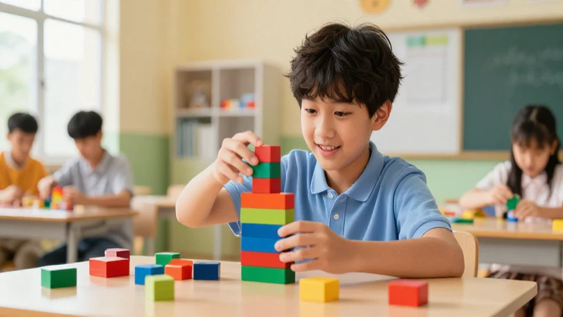 Los beneficios del aprendizaje activo en la educación 3 Estudiante crea proyecto vibrante en aula moderno