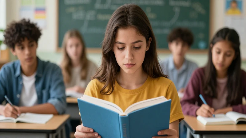 Joven empático con libro, estilo cinematográfico