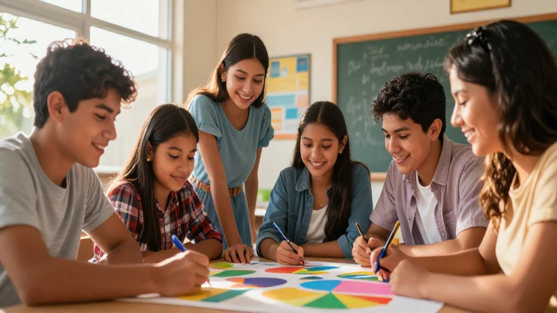 Conoce los beneficios de la nueva escuela mexicana en el aprendizaje 4 Jóvenes mexicanos colaboran en proyecto creativo y alegre
