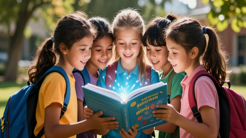 Formación de valores en niños: Beneficios de libros SEP 3 Niños abrazan un libro luminoso
