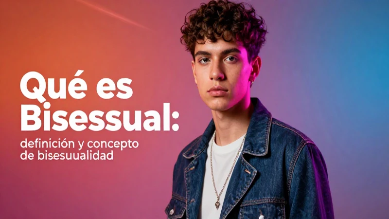 Qué es bisexual: definición y concepto de bisexualidad 7 Joven bisexual con confianza y estilo