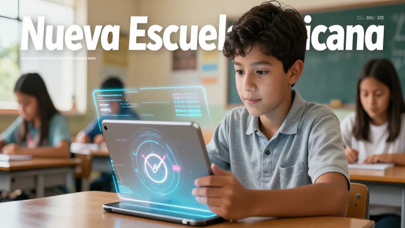 Estudiante mexicano aprende con tecnología avanzada