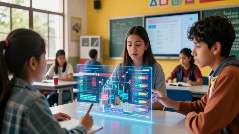 Personaliza tu plan de estudios: la Nueva Escuela Mexicana a tu medida 3 Clase futurista en México con hologramas
