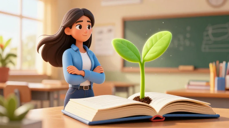 Destacan las claves del emprendedor educativo 3 Maestra mexicana con brote brillante de conocimiento