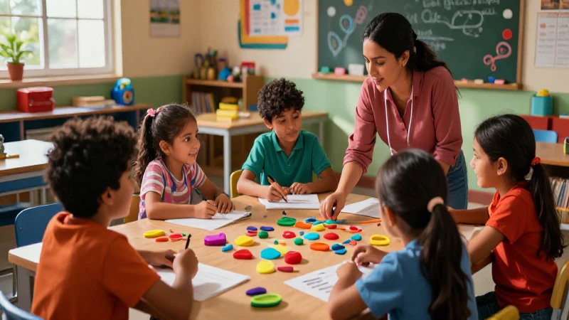 Recursos para enseñanza inclusiva: Características esenciales 3 Ilustración vibrante de clases mexicanas colaborativas
