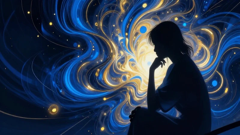 Qué es la concepción: definición y significado en religión 7 Silueta contemplativa frente a un crecimiento orgánico luminoso
