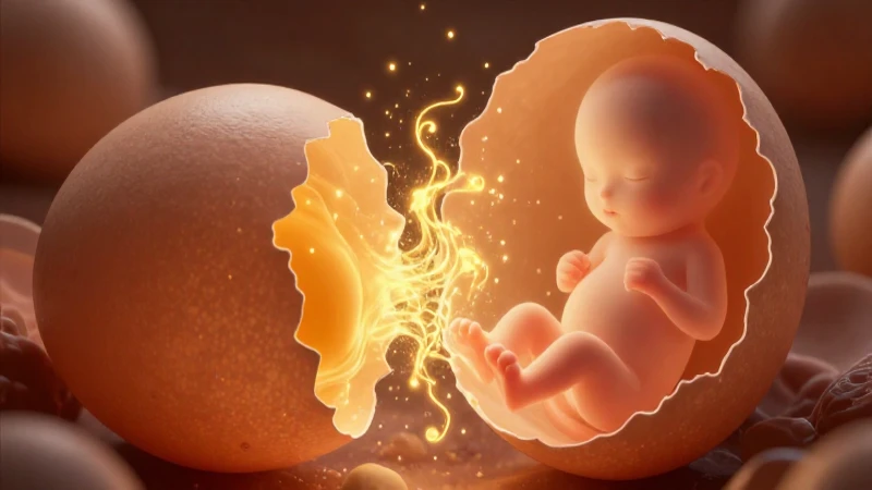 Qué es la concepción: definición y significado en religión 3 Ilustración macro de óvulo con energía y embrión