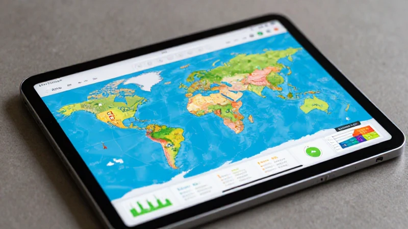 Mapa educativo moderno y dinámico con estética premium