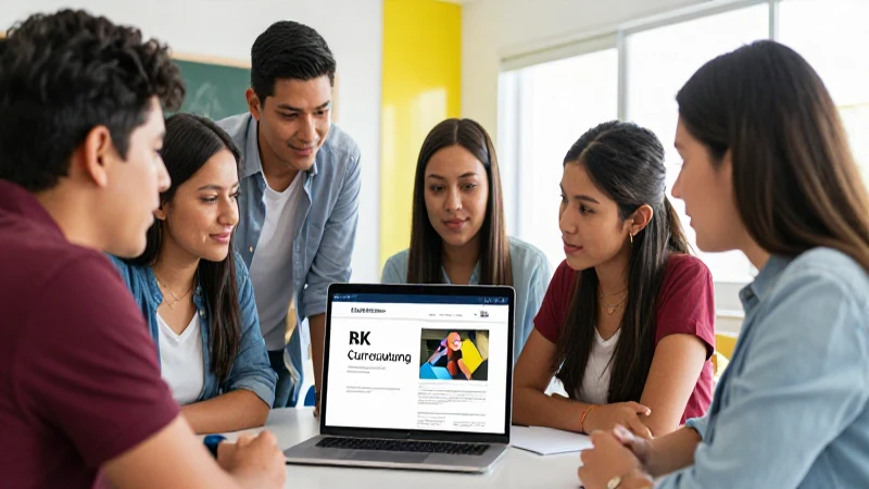 Profesores mexicanos apasionados colaboran en aula moderna