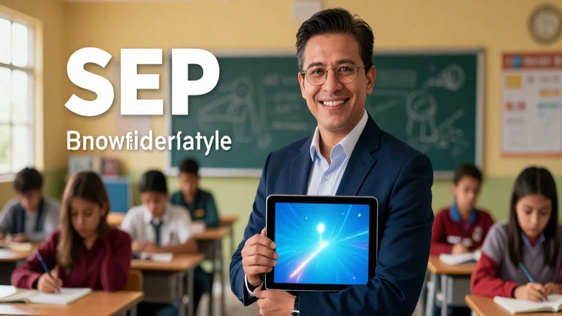 Retrato experto educativo moderno en México