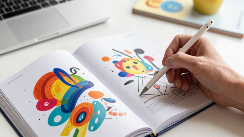 Los criterios clave de evaluación de libros de arte según la SEP 3 Libro artístico moderno con elementos abstractos y geometría