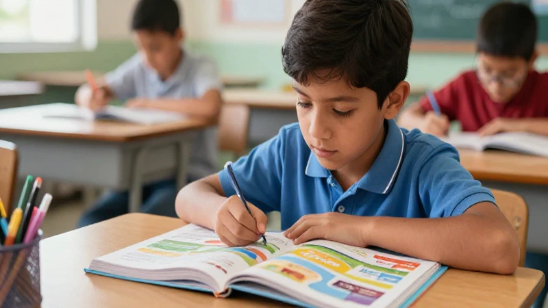 Guía completa: Todo lo que un niño de 4º grado debe saber 3 Estudiante de primaria en ilustración de alta calidad