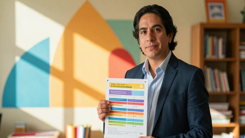 Superando desafíos en La implementación de la Nueva Escuela Mexicana: Evaluación del aprendizaje 3 Educadora mexicana profesional en entorno educativo brillante
