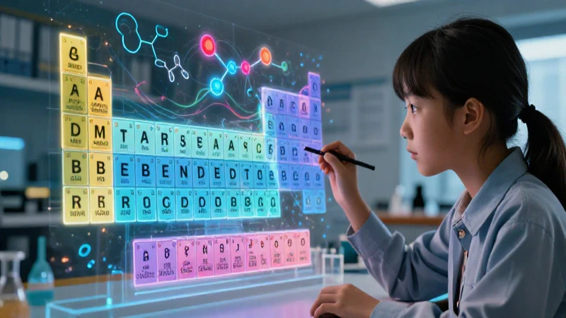 Logra el éxito académico con la guía de ejercicios y problemas de química SEP 4 Estudiante estudia química con holograma vibrante