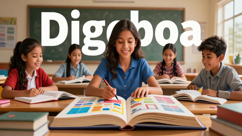 Ilustración educativa de estudiantes mexicanos diversos
